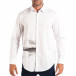 Мъжка бяла риза Regular fit с принт lp070818-121 2