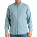 Мъжка дънкова риза Slim fit с десен lp290918-178 2