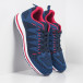 Плетени мъжки маратонки в синьо и червено it251019-6 3