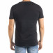 Мъжка черна тениска с принт Easier tr080520-43 3