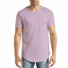 Basic мъжка тениска в светло лилаво tr140721-2 2