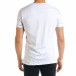Мъжка бяла тениска с принт Splash tr080520-19 3