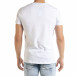 Бяла мъжка тениска с прозрачен джоб tr080520-32 3