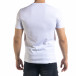 Мъжка бяла тениска с принт tr110320-51 3
