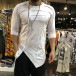 Мъжка асиметрична тениска в бяло tr110320-64 2