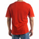 Червена мъжка тениска с принт tr110320-37 3