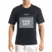 Мъжка черна тениска с джоб tr080520-5 2