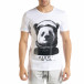 Мъжка тениска Panda NASA в бяло tr080520-23 2