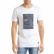 Мъжка бяла тениска с принт Easier tr080520-44 2