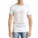 Бяла мъжка тениска 1 tr080520-17 2