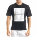 Черна мъжка тениска с йероглифи tr080520-9 2