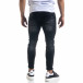 Мъжки черни дънки Slim fit с пръски боя tr110320-108 3