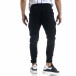 Мъжки черен панталон със затягащи маншети tr110320-128 4