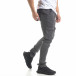 Мъжки карго панталон с прави крачоли в сиво tr240420-26 3