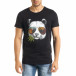 Мъжка тениска Panda Grass в черно tr080520-24 2