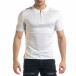 Slim fit мъжка плетена блуза в бяло tr110320-56 2