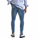 Мъжки сини дънки Slim fit с прокъсвания tr110320-112 3