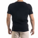 Slim fit черна мъжка плетена блуза Biker tr110320-19 3