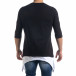Мъжка черна тениска с удължени краища tr110320-60 3