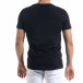 Мъжка черна тениска с принт tr110320-71 3
