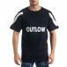 Мъжка черна тениска Outlow tr110320-78 2