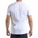 Мъжка бяла тениска с апликация tr110320-35 3