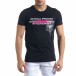 Мъжка черна тениска с прозрачен джоб tr110320-31 2