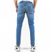 Skinny fit мъжки сини дънки с прокъсвания tr180322-9 3