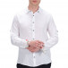 Бяла ленена риза с цветен детайл tr120422-8 2