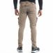 Мъжки карго панталон с прави крачоли цвят каки tr240420-25 4