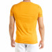 Мъжка оранжева тениска с принт Splash tr080520-20 3