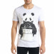 Мъжка тениска Panda Criminal в бяло tr080520-21 2