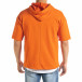 Мъжки суичър с къси ръкави в оранжево tr080520-74 3