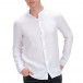 Бяла ленена риза с яка столче tr120422-10 2