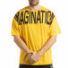 Жълта мъжка тениска Imagination tsf190219-33 2