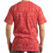 Мъжка червена тениска с удължен гръб tsf190219-27 3