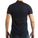 Мъжка тениска пике с акценти в тъмносиньо tsf190219-94 3
