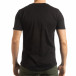 Черна мъжка тениска с релефен череп tsf190219-18 3