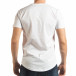 Мъжка тениска в бяло с пикселиран принт tsf190219-21 3