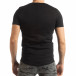 Basic мъжка тениска в черно tsf190219-49 3