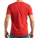 Червена мъжка тениска с ръкописен принт tsf190219-15 3