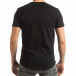 Черна мъжка тениска с гумиран череп tsf190219-22 3
