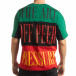 Мъжка тениска в зелено, черно и червено tsf190219-30 3