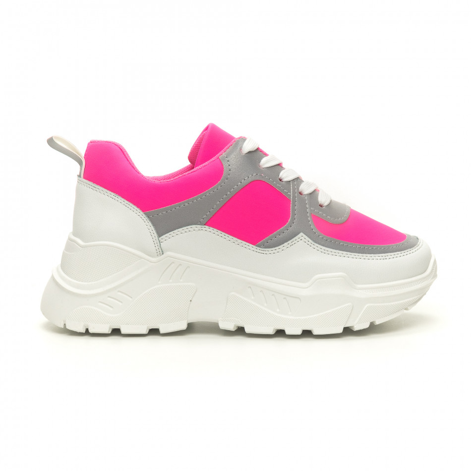 Γυναικεία ροζ sneakers Diamantique