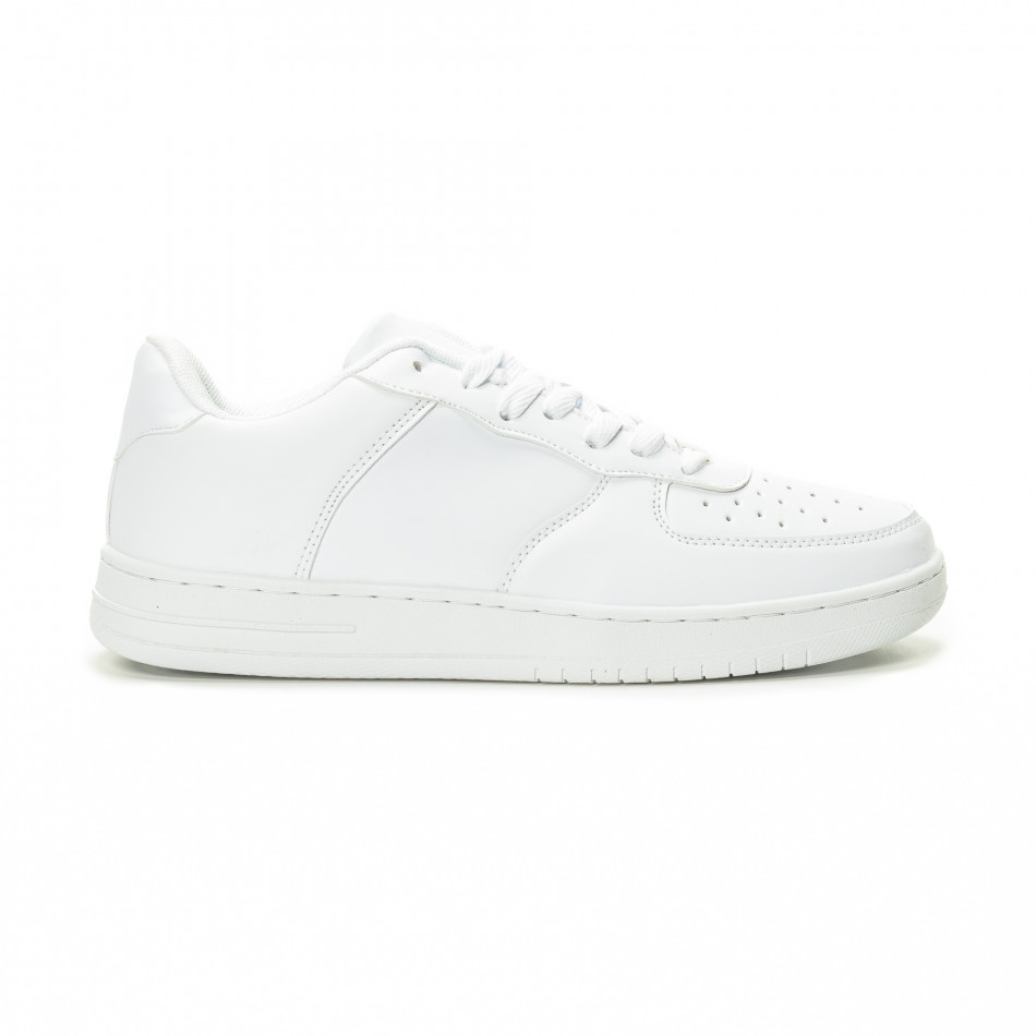Ανδρικά λευκά sneakers skater μοντέλο