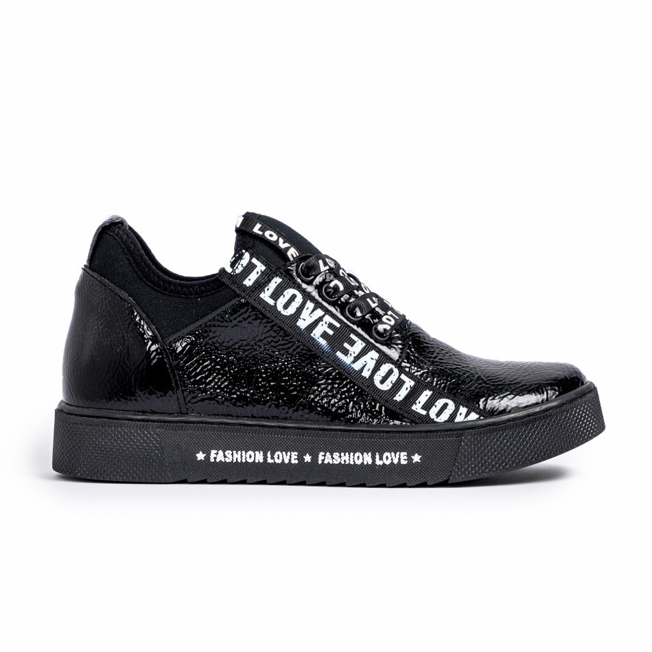 Γυναικεία μαύρα sneakers Dizzy