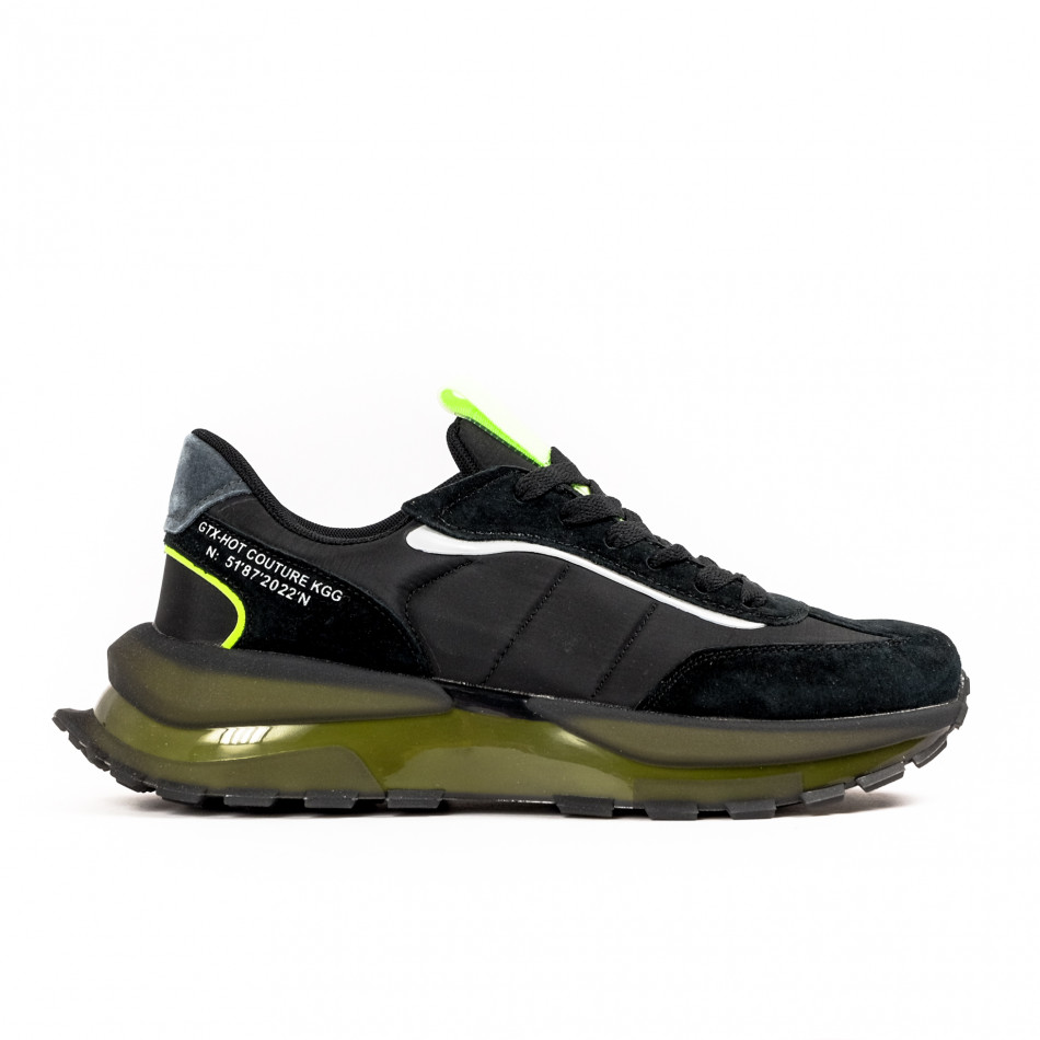Ανδρικά μαύρα sneakers Kiss GoGo 229-10