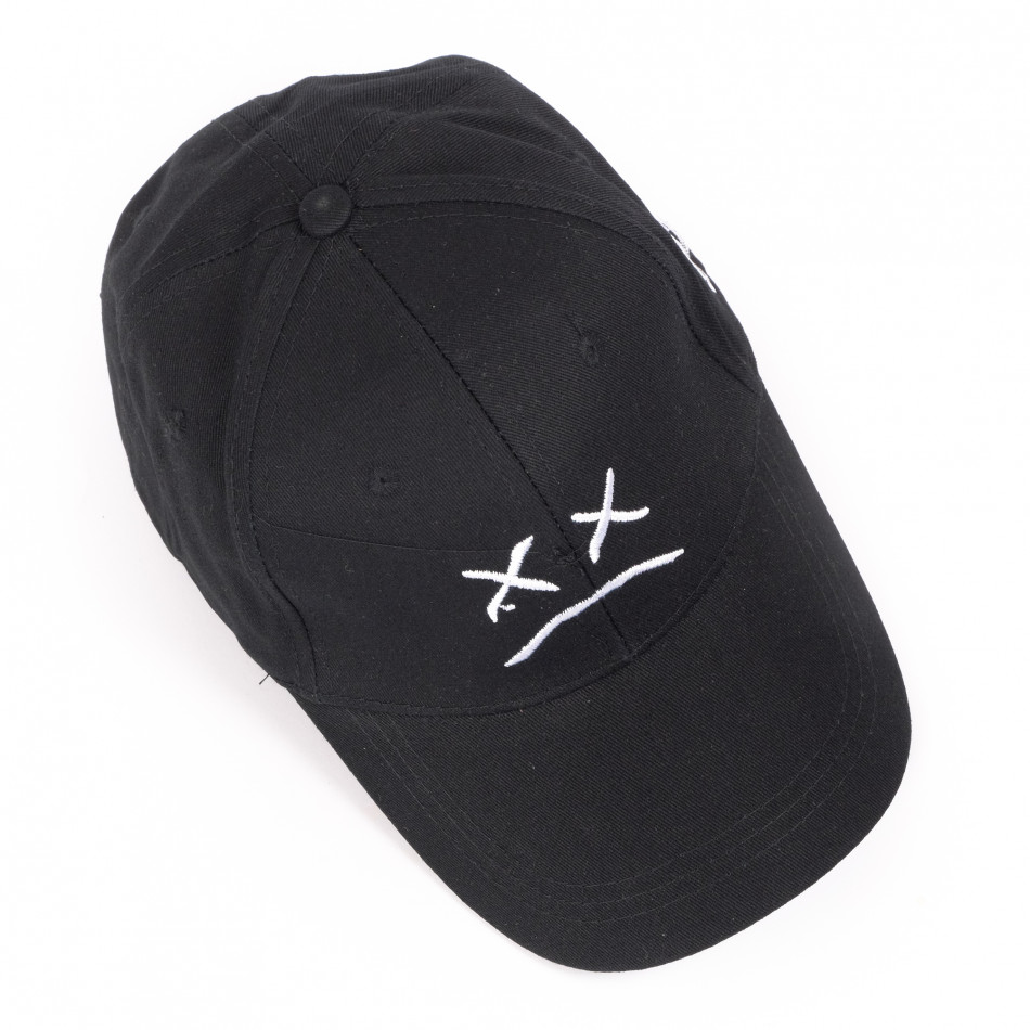 Ανδρικό μαύρο καπέλο μπέιζμπολ