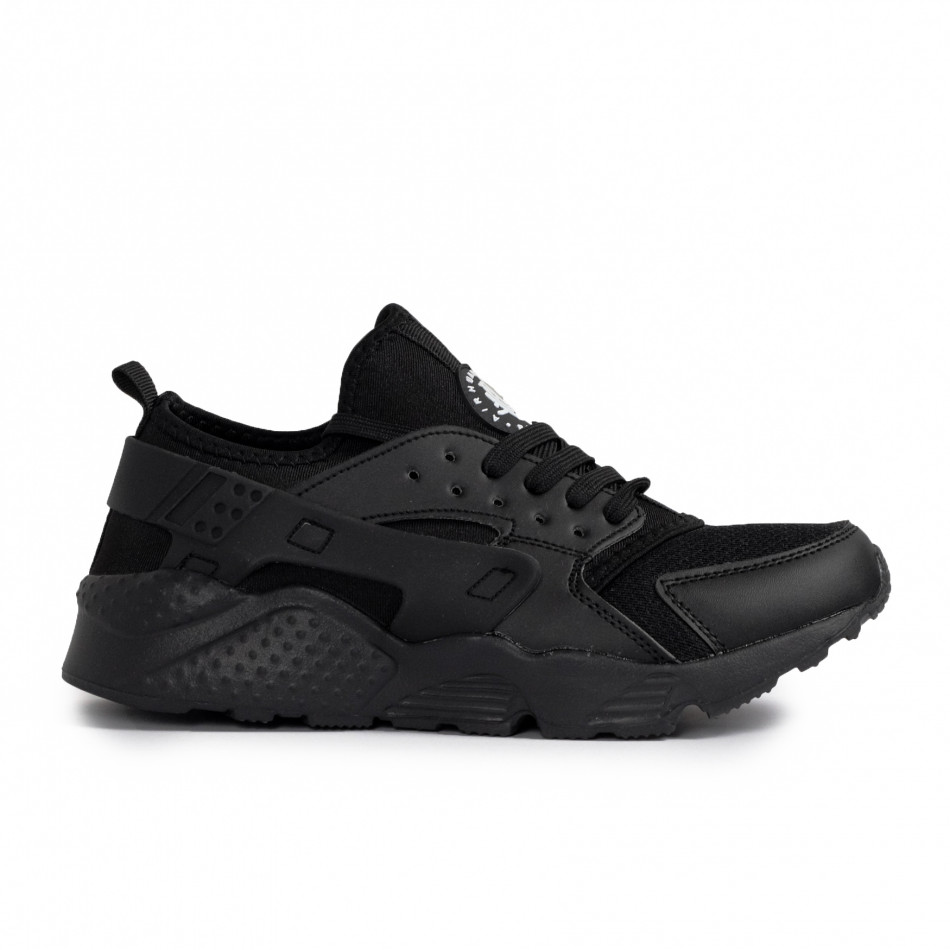 Ανδρικά μαύρα sneakers Plus Size