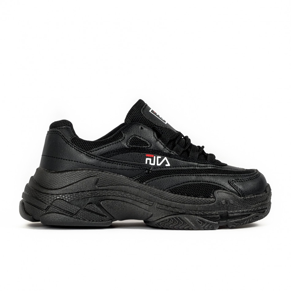Ανδρικά μαύρα sneakers All black